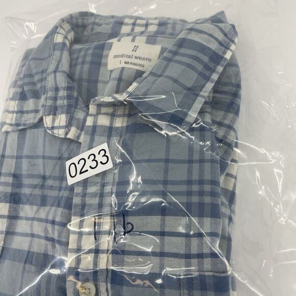 Mutual Weave Shirt Men's Large Tartan Plaid Button Up Outdoor Casual Preppy - Picture 10 of 10